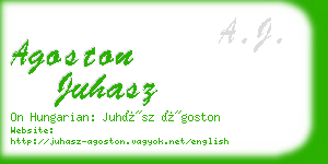agoston juhasz business card